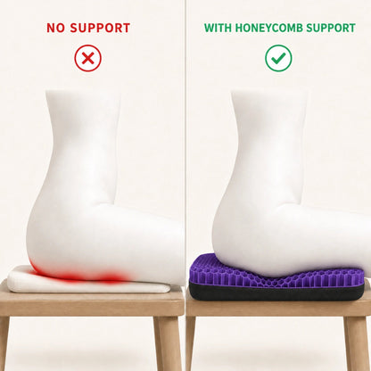 SoftSit Gel Cushion | 5 minutes from stiff to soft, all day long. Just place it and sit.