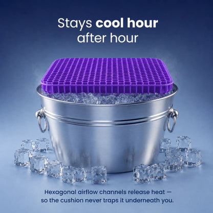 SoftSit Gel Cushion | 5 minutes from stiff to soft, all day long. Just place it and sit.